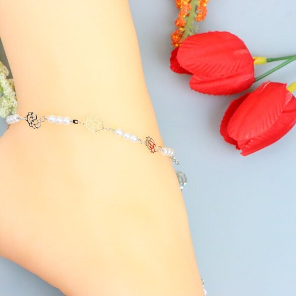 "Handmade Anklet – A Stylish Choice for Women, Thoughtful Gift Idea, EVCH1742 - Picture 4 of 10